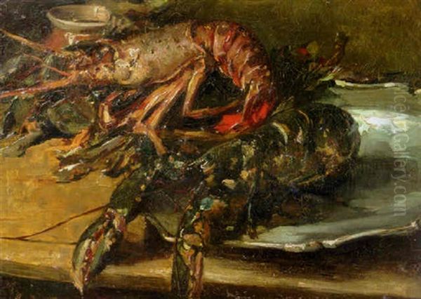 Lobsters On A Silver Plate - view 1