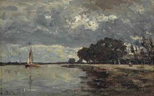 Aan Den Amstel; Along The River Amstel by Willem Roelofs