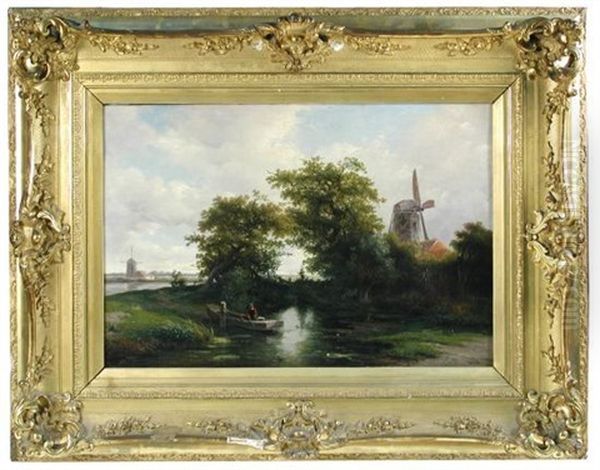 Dutch Canal Scene - view 1