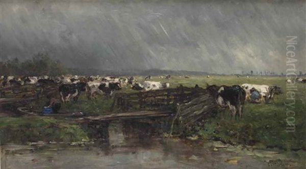 Stortbui: The Approaching Storm Near Gouda - view 1