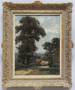 Impressionistische Ansicht Eines Dorfes