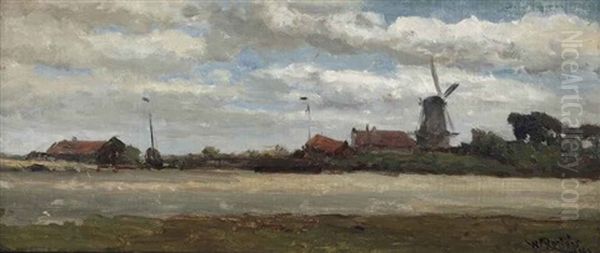 A Polder Landscape With A Mill - view 1