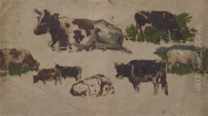 Studies Of Landscapes, Cows And Other Subjects by Willem Roelofs
