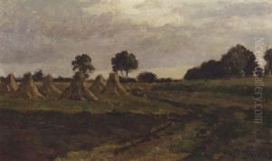 Cornsheaves By A Sandy Road Cornsheaves By A Sandy Road