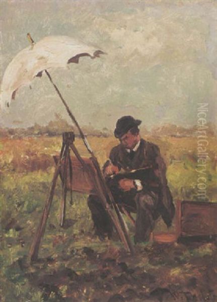 A Painter At Work - view 1