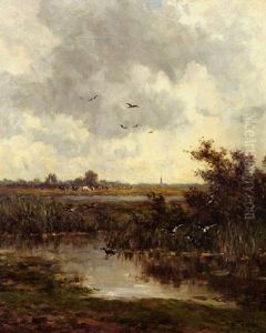 Opvliegende Eenden by Willem Roelofs