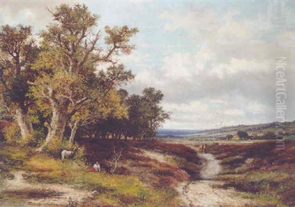 Figures In An Extensive Dutch Landscape - view 1
