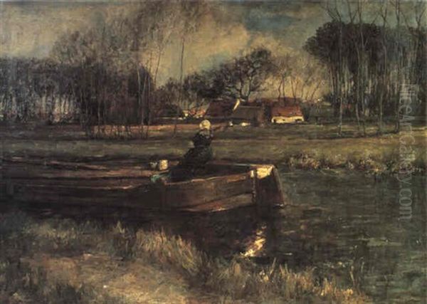 A Barge On A Canal - view 1
