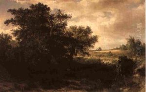 A Herd With Cows At The Edge Of A Forest