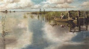 The Lone Fisherman by Willem Elisa Roelofs
