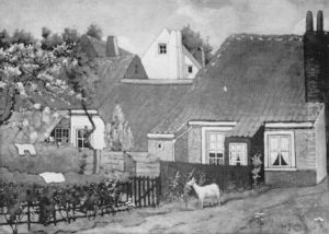 Rural Village Scene by Willem Elisa Roelofs