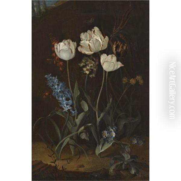 Still Life With Tulips And Hyacinth - view 1