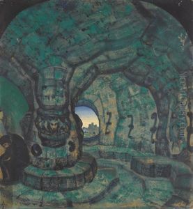 The Tower, A Stage Design For Princess Maleine by Nikolai Konstantinovich Roerich