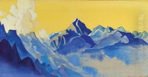 Over Ergor Comes A Rider by Nikolai Konstantinovich Roerich