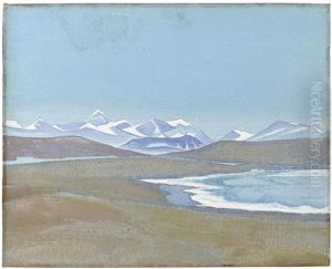 Himalayas From Ting-kye Dzong, 1928 by Nikolai Konstantinovich Roerich