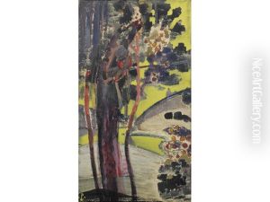 Trees, Sketch For A Painting by Nikolai Konstantinovich Roerich