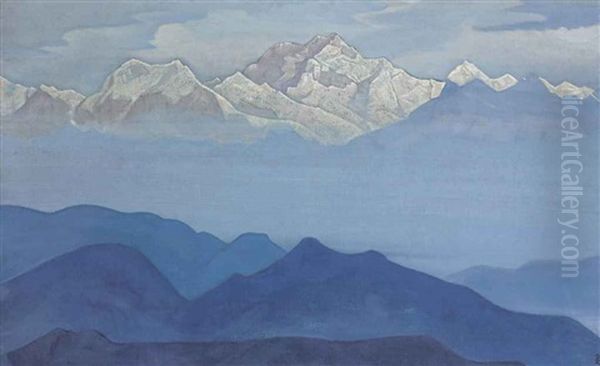 Himalayas From The Sikkim Series - view 1