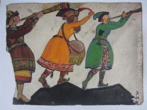 Costume Design For Snegurochka by Nikolai Konstantinovich Roerich