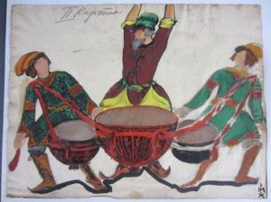 Costume Design For Tsar Sultan by Nikolai Konstantinovich Roerich