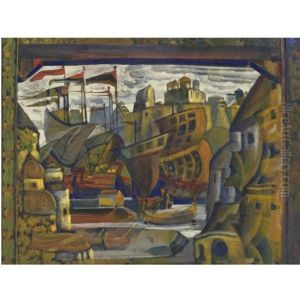 The Novgorod Market (from Sadko) by Nikolai Konstantinovich Roerich