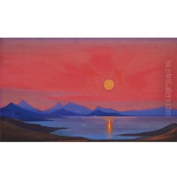Sunset, Kashmir - view 1