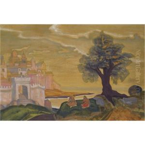 Ledenets Town, Set Design For Rimsky-korsakov's Opera The Tale Of Tsar Saltan