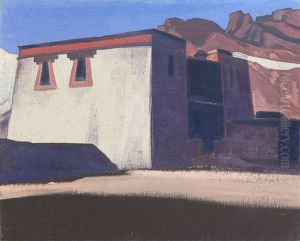 The Sharugon Monastery, Tibet by Nikolai Konstantinovich Roerich