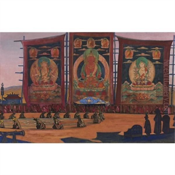 Mongol Tsam (religious Ceremony) - view 1