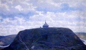 Paysage Avec Une Petite Chapelle