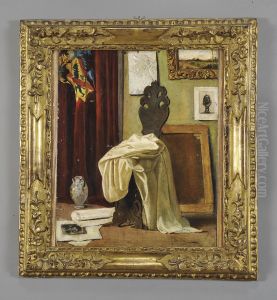 Interno Di Studio by Odoardo Borrani