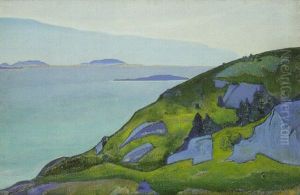 Rocky Coastal Landscape by Nikolai Konstantinovich Roerich