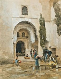 Maurischer Torbogen In Granada by Ludwig Roesch