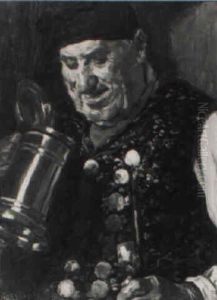 Der Blick In Den Bierkrug by August Roeseler