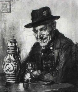 Der Fr"hliche Weintrinker by August Roeseler