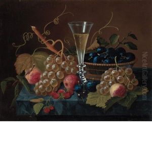 Still Life With Pilsner And Fruit