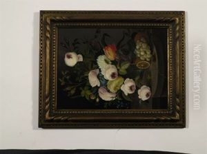 Flower Still Life With Fruit