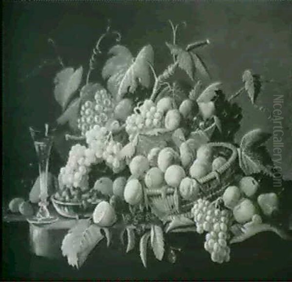 Still Life Of Fruit With Champagne Flute - view 1