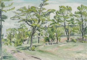 Landschaft Mit Spielenden Kindern Landschaft Mit Spielenden Kindern