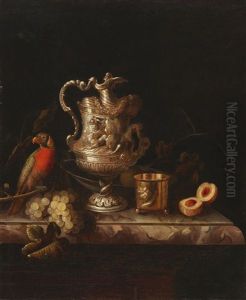 A Still Life Including A Precious Silver Vessel
