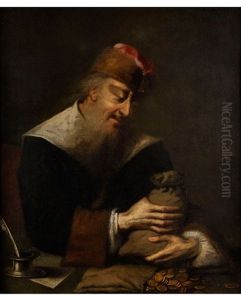 Der Geizhals by Pieter Gerritsz van Roestraten