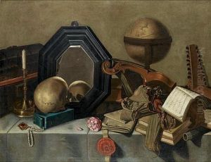 A Memento Mori Still Life by Pieter Gerritsz van Roestraten