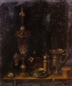 Nature Morte Au Hanap, Carafe Er Argenterie