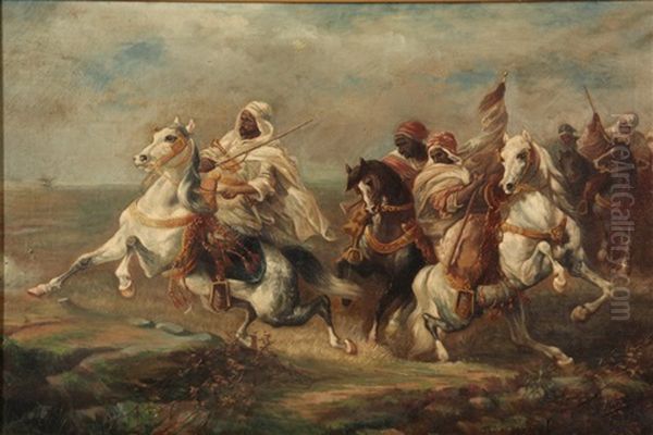 Bedouin Warriors (after Adolf Schreyer) - view 1