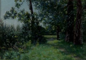 Jeune Pecheur Dans La Campagne by William Roethlisberger