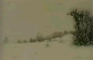 Paysage D'hiver Vers Marin by William Roethlisberger