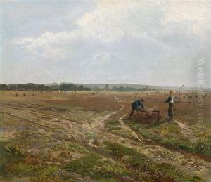 Heidelandschaft Zwischen Genk Und Diepenbeek by Jean Francois Xavier Roffiaen