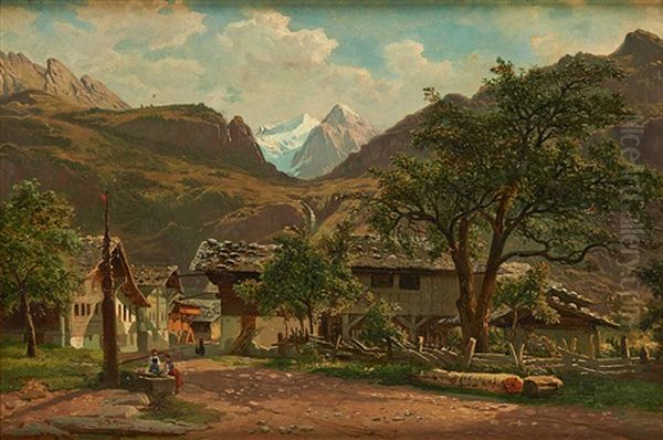 Une Vue A Meyringen (oberland Bernois) - view 1