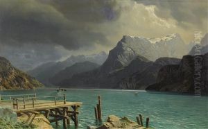 Landschaft Am Urnersee Bei Sisikon