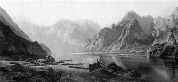 A Sunlit Lake - view 1