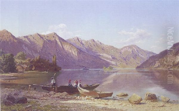 Fra En Schweizisk Bjergby Ved Brienzersoen - view 1